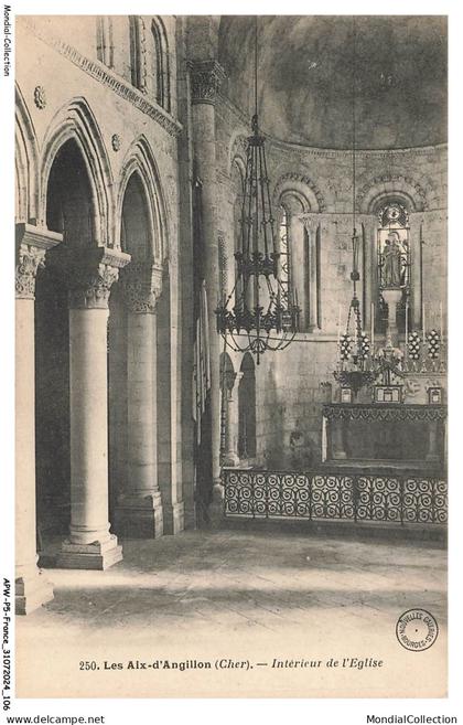APWP5-0352-18 - LES AIX-D'ANGILLON - Cher - Intérieur de l'église