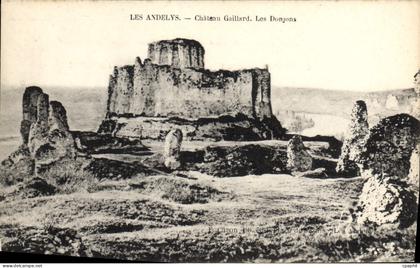 CPA Les Andelys Chateau Gaillard Les Donjons