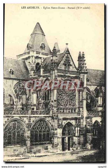 CPA Les Andelys Eglise Notre Dame