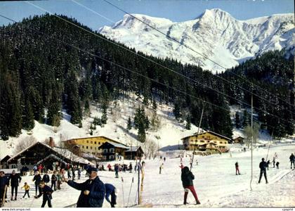 CPSM Les Contamines Montjoie La piste des Loyers