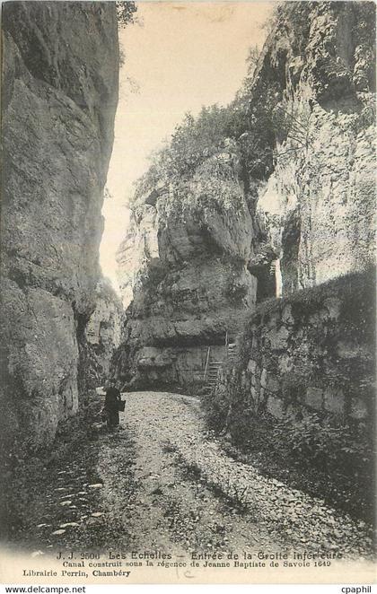 CPA Les Echelles Entree de la Grotte inferieure
