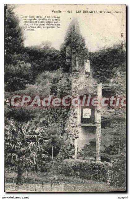 CPA Les Essarts Le Vieux Château seigneur de Vivonne