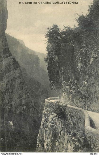 CPA Route des Grands Goulets (Drome)