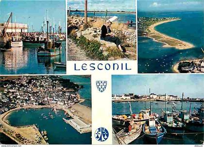 Carte Postale - 29 - Lesconil - Multivues - Bateaux - Folklore - Voir Scans Recto Verso