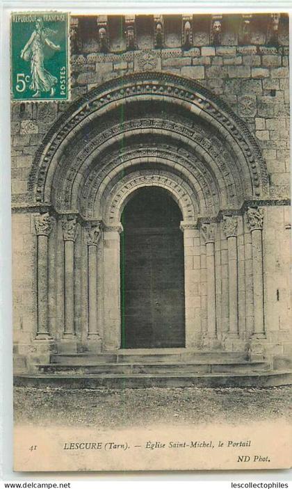 17441 - LESCURE - EGLISE SAINT MICHEL / LE PORTAIL