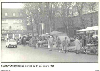 Carte Postale - Reproduction CPA - 29 Lesneven - Marché du 31 décembre 1984 - Automobiles - CPM - Voir Scans Recto-Verso
