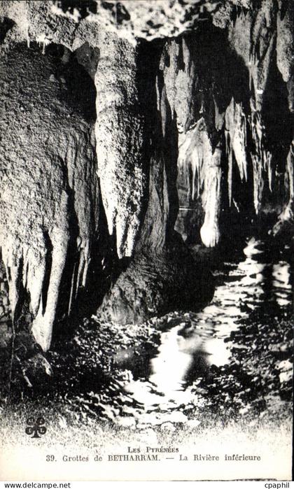 CPA Grottes de Betharram La Riviere Inferieure