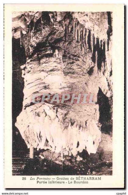 Grotte de Betharram CPA Partie inferieure Le Bourdon