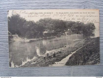 cpa Levallois-Perret(92)île de la jatte