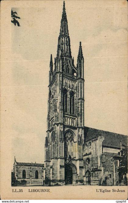 CPA Libourne L'eglise Saint Jean