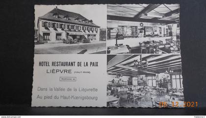 CPSM GF - Lièpvre - Hôtel-Restaurant de la Paix (1960)