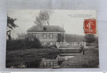 Lillebonne, le nouveau pont du Mesnil, pêche, Seine Maritime 76