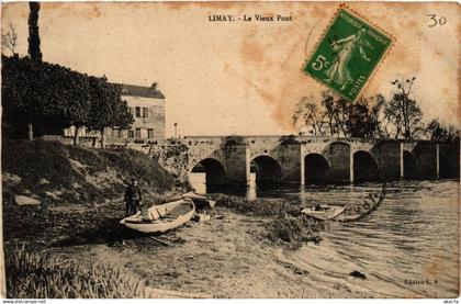 CPA LIMAY Le Vieux Pont (617619)