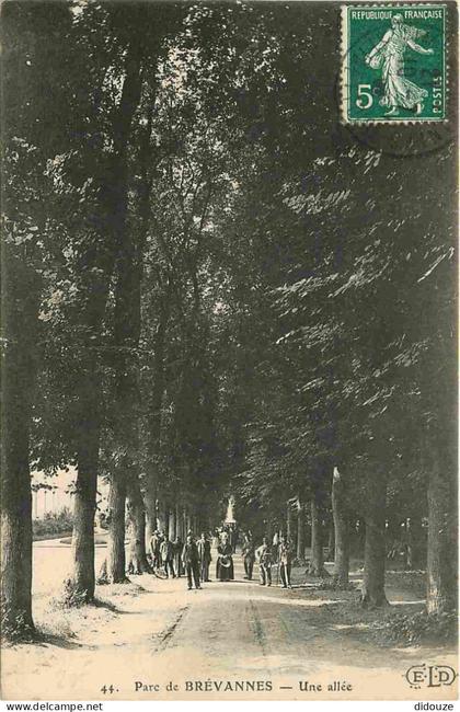 Carte Postale Ancienne - 94 - Limeil Brevannes - Parc de Brévannes - Une allée - Animée - CPA - Voir Scans Recto-Verso -
