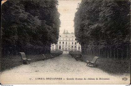 CPA Limeil Brevannes Grande Avenue du chateau de Brevannes