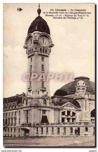 CPA Limoges Le Campanile de la Nouvelle Gare de Limoges Benedictins