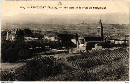 CPA LIMONEST vue prise de la route de POLEYMIEUX (461946)