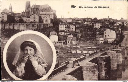 CPA Un baiser du Limousin