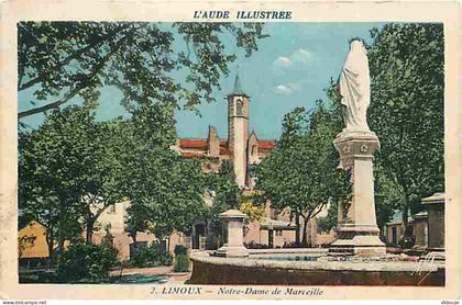 11 - Limoux - Notre Dame de Marceille - Colorisée - Voyagée en 1940 - CPA - Voir Scans Recto-Verso