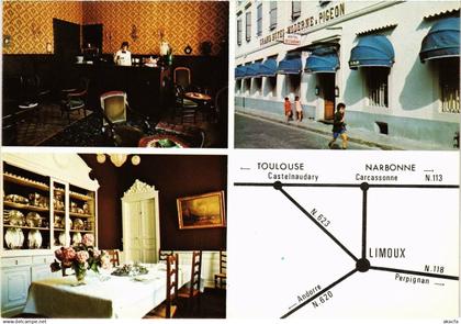 CPM Limoux Hotel Moderne & Pigeon FRANCE (1013577)