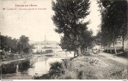 Limoux CPA Vue sur l'Aude et le clocher