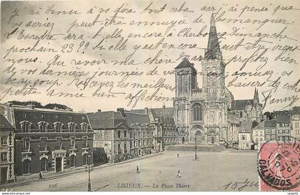 CPA Lisieux La Place Thiers