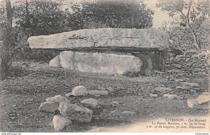 LIVERNON - Le Boyme - La pierre Martine - Dolmen