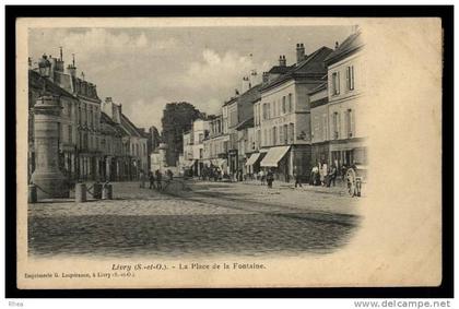 93 Livry-Gargan Livry (S-et-O) - La Place Fontaine place de la fontaine carte nuage D93D K93046K C93046C RH013160