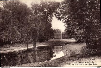 CPA Livry Gargan Parc de la Mairie La Piece d'eau