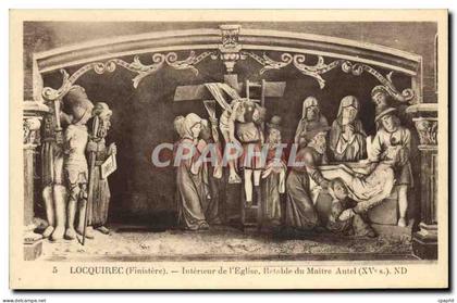 CPA Locquirec Interieur de l Eglise Relable du Maitre Autel