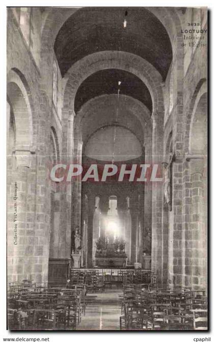CPA Loctudy Interieur de I Eglise