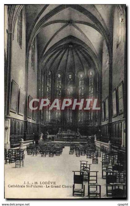 CPA LODEVE Cathedrale St Fulcran Le Grand Choeur