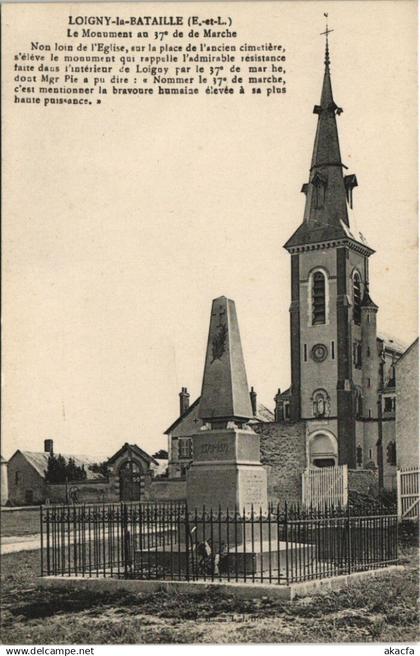 CPA LOIGNY-la-BATAILLE Le Monument au 37 de de Marche (128765)