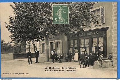 69 - Rhône - Loire sur Rhone - Route Nationale - Cafe Restaurant Dumas (N9001)