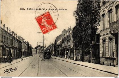 CPA LOOS-lez-LILLE - Route de bethune (194543)