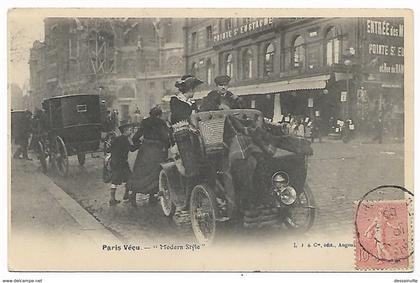 SERIE PARIS VECU  Modern style 1906 Automobile