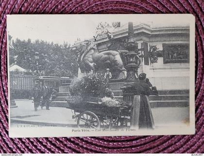 serie  , paris vécu , une marchande de fleurs