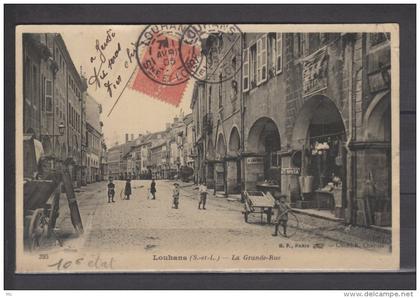 71 - Louhans - La Grande-Rue - animée