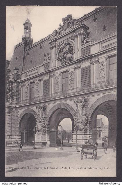 FRANCE, Postcard RPPC, Paris, The Louvre