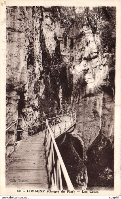CPA Lovagny Gorges du Fier Les Crues