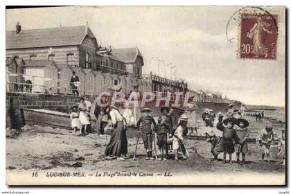CPA Luc sur Mer La Plage devant le Casino Enfants