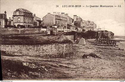 CPA Luc sur Mer le Quartier Montmartre