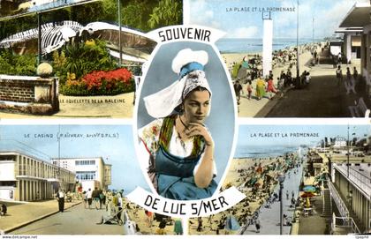 Luc sur Mer CPA Souvenir (baleine casino)