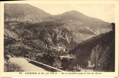 CPA Luceram De La Nouvelle Route du Col de L'Orme