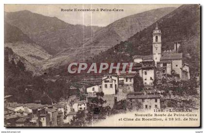 CPA Luceram Nouvelle Route de Peira Cava et Cime du Rocaillon Nice