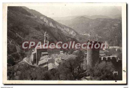 CPA Luceram Un Nid D'Aigle Mediterraneen