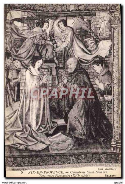 CPA Aix en Provence Cathedrale Saint Sauveur Tapisserie Flamandes