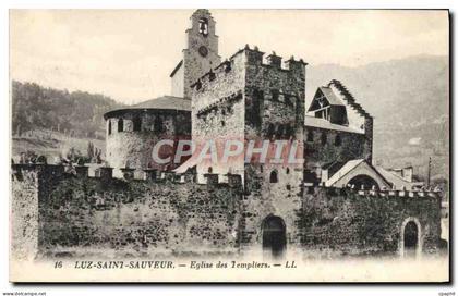 CPA Luz Saint Sauveur Eglise Des Templiers