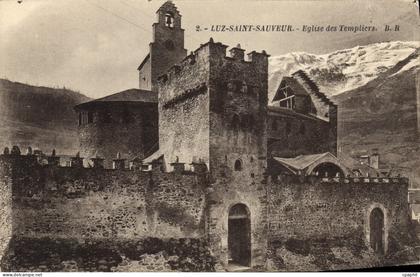 CPA Luz Saint Sauveur Eglise Des Templiers