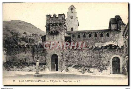 CPA Luz Saint Sauveur L'Eglise Des Templiers